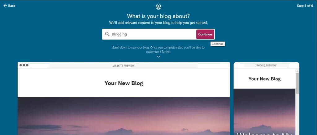 Lanjut Blog WordPress